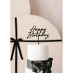 Picture of CAKE TOPPER HAPPY BIRTHDAY BLACK 16.5CM